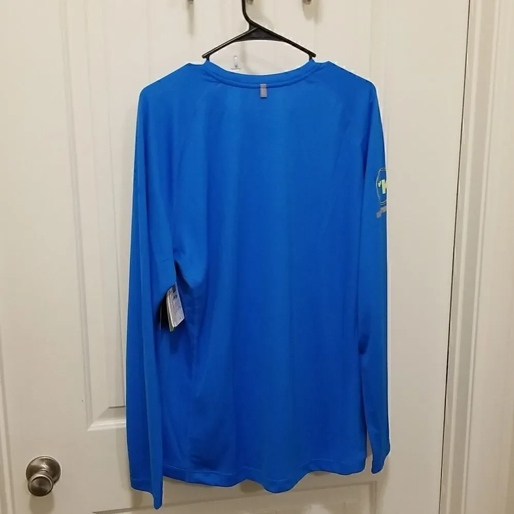 Nike Mens Blue Long TK Sleeve Sportswear Athletic Running Crew Neck  Shirts XL